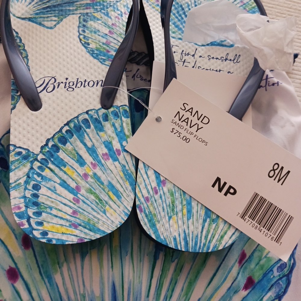 Brighton flip flops women's size 8 beachey